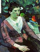 Paul Gauguin Portrait of a Woman with a Still Life by Cezanne oil painting